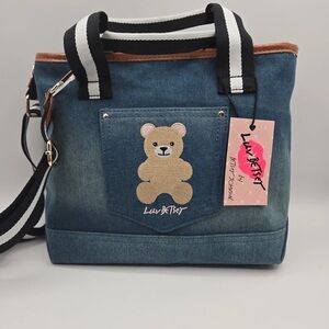 Betsey Johnson Blue Denim Bag
